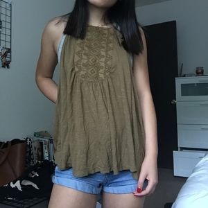 green nordstrom halter top